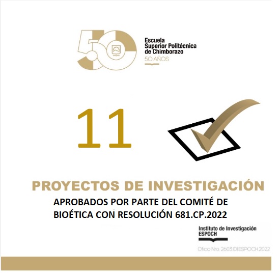 11 RESEARCH PROJECTS APPROVED WITH RESOLUTION 681.CP.2022