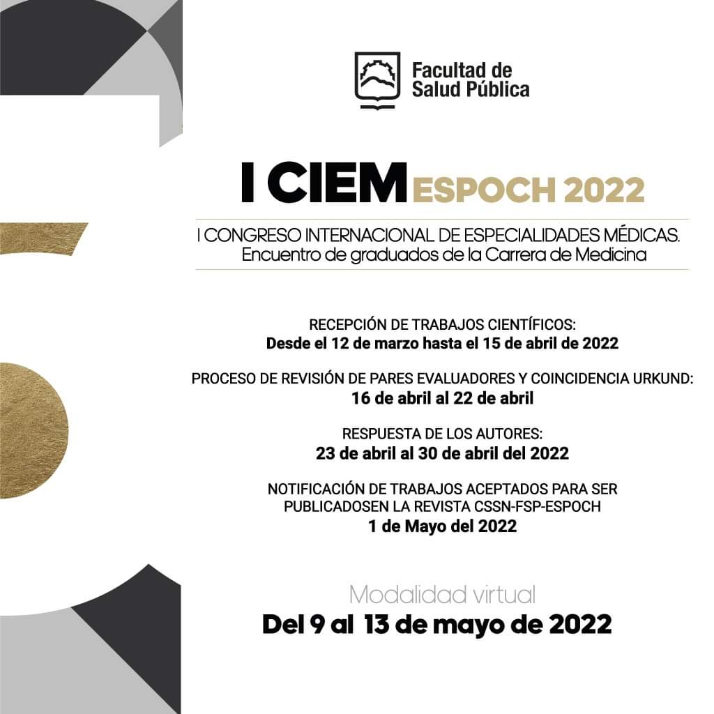 I CONGRESO INTERNACIONAL DE ESPECIALIDADES MEDICAS  